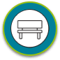 Park Bench icon, representing the Park Bench: Holistic care area, within the PPF support space