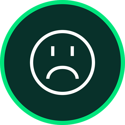 Unhappy icon