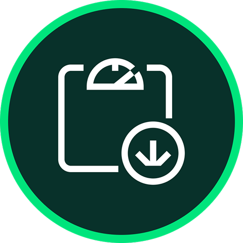 Weight loss scales icon